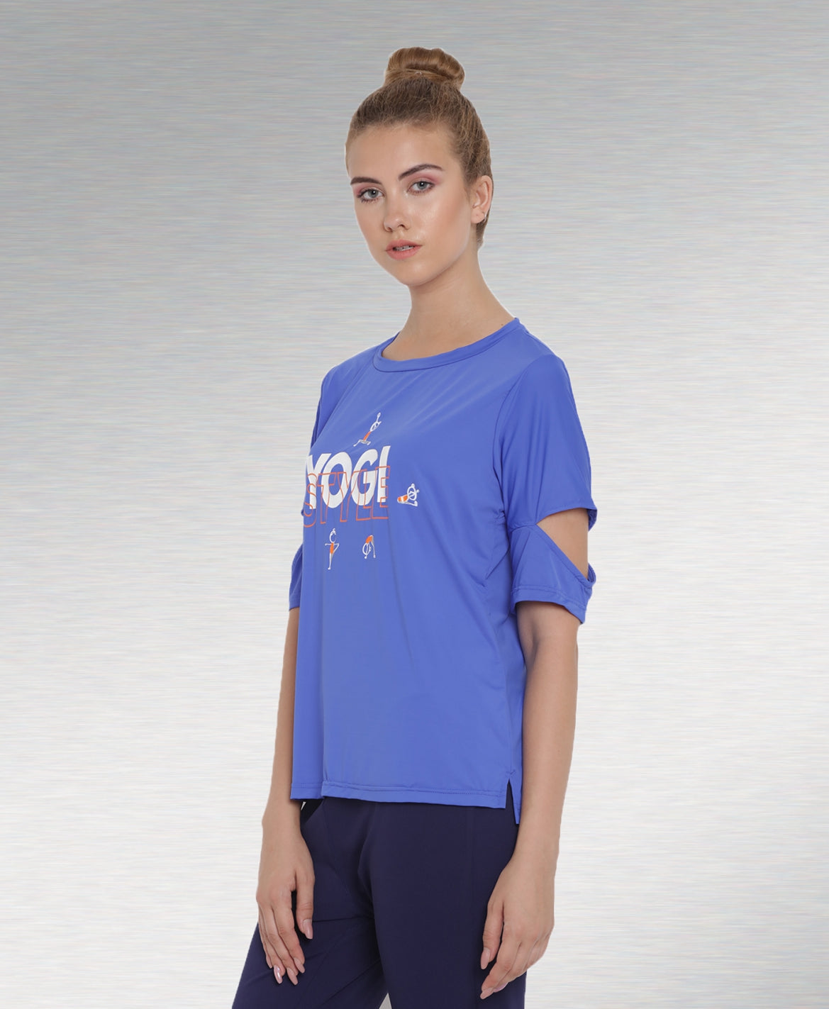 Baby Pink Suit Set With Blue Dupatta