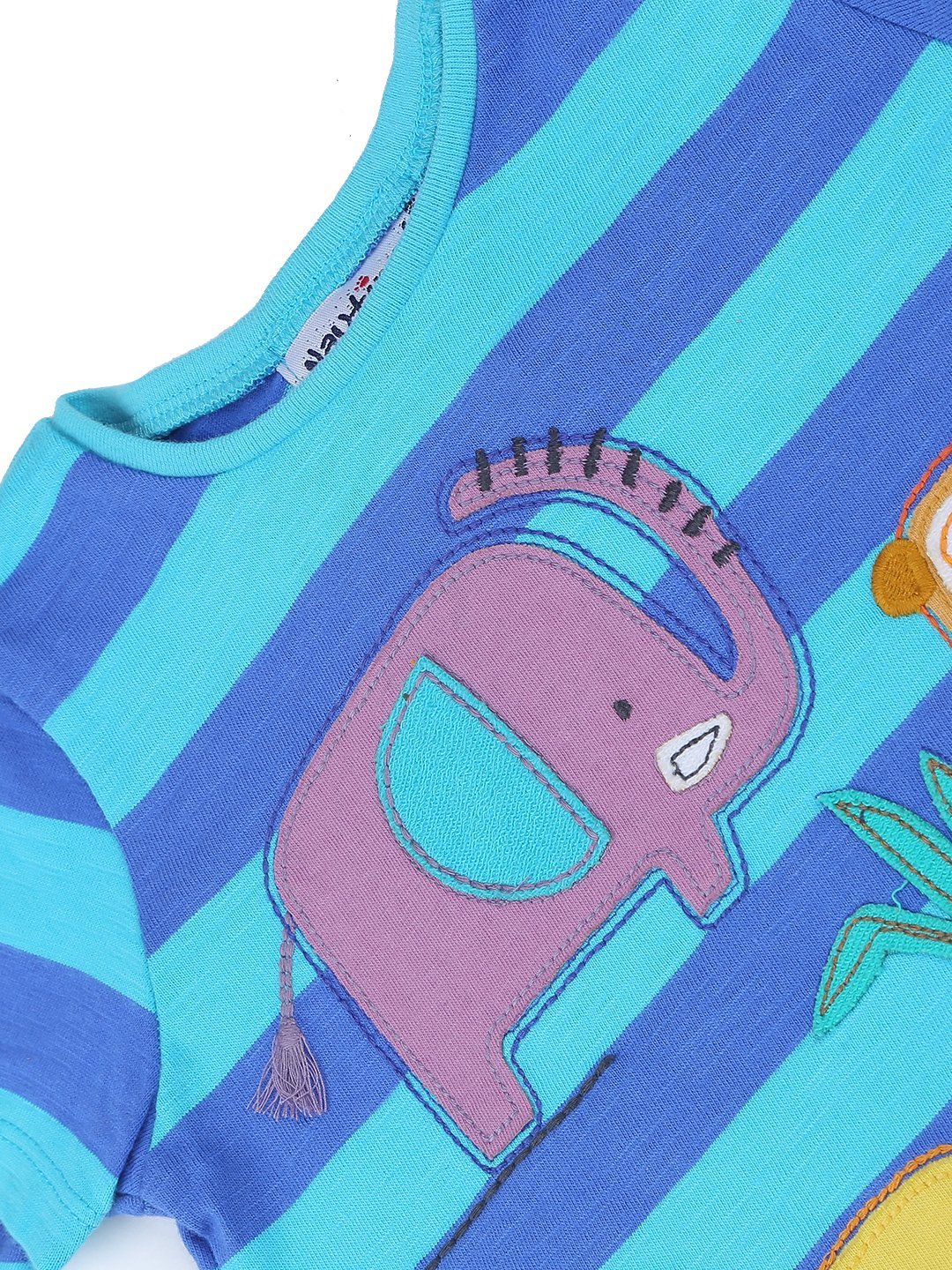 Boys Blue Colored Printed T-Shirt