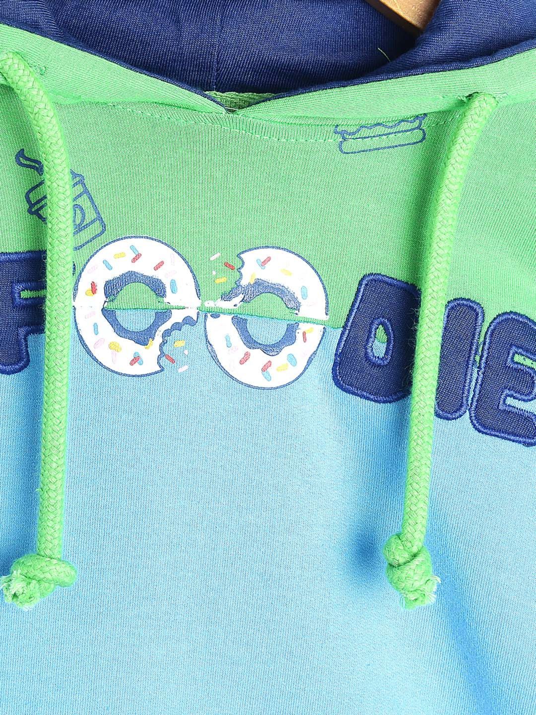 Boys Blue Coloured Printed Sweatshirt