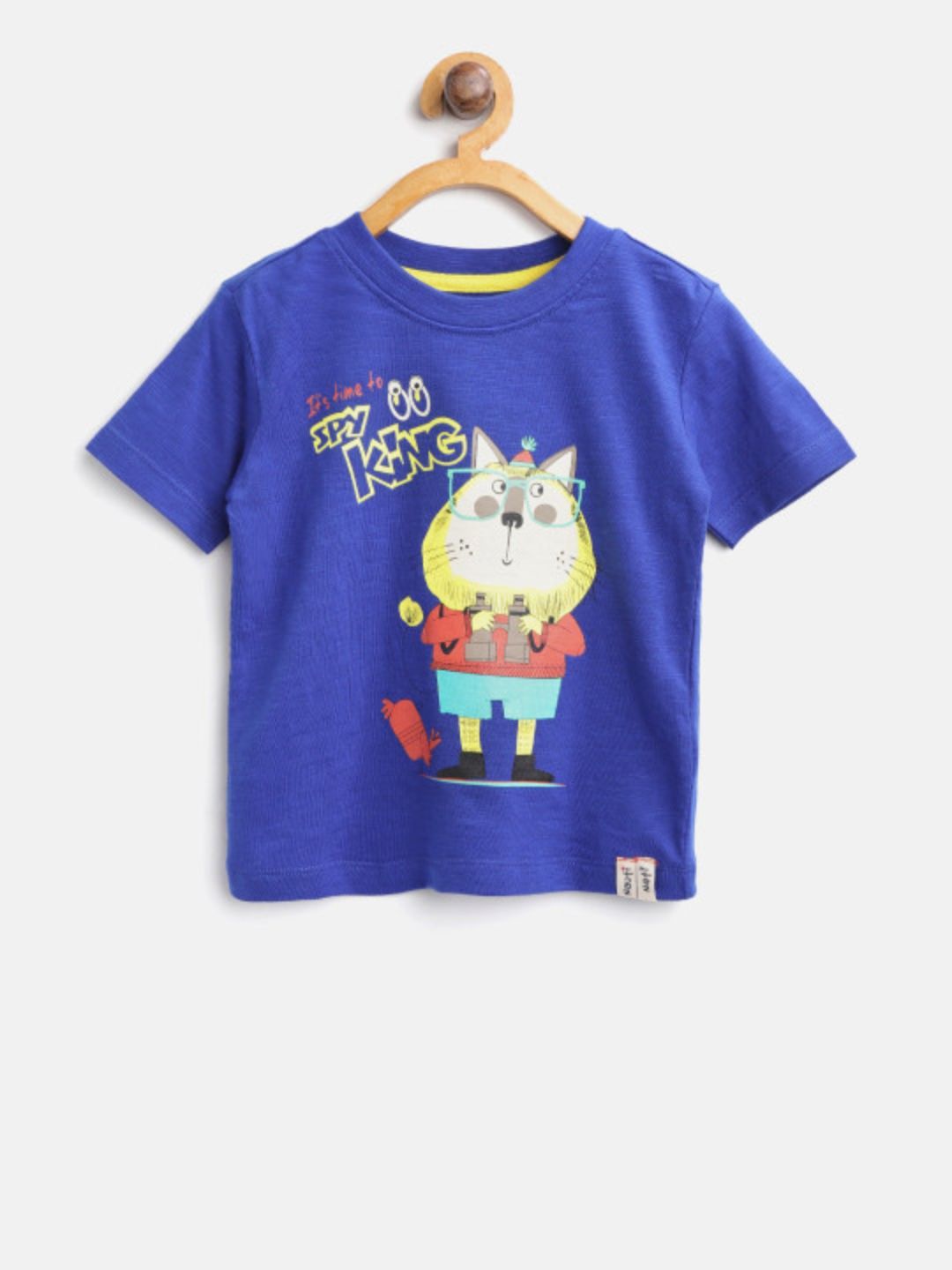 Boys Blue Coloured Printed T-Shirt