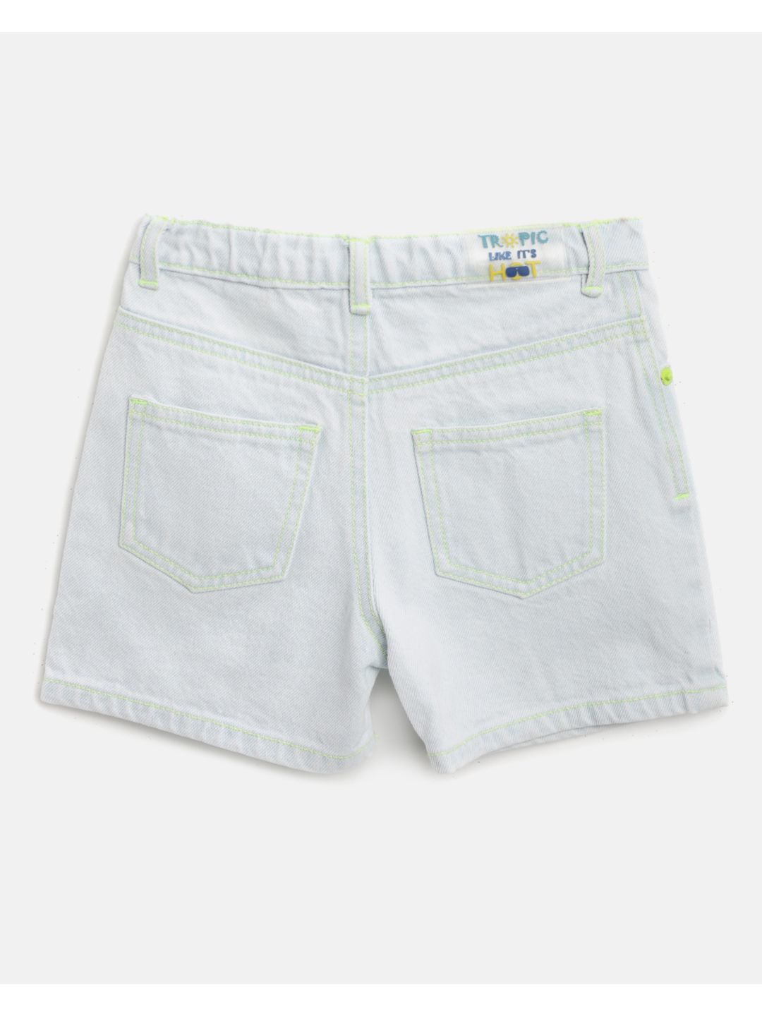 Boys Blue Colored Solid Casual Shorts